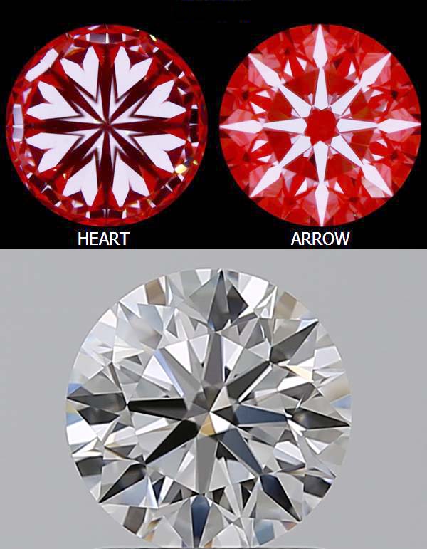 Diamant 1,04 D FL 3X Hearts and Arrows no Fluo GIA 7438527240